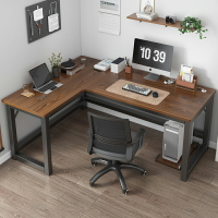 旋轉工作桌 工作桌 轉角桌 轉角書桌電腦桌台式L型辦公桌簡約家用臥室牆角拐角學習寫字桌子『TS1489』
