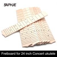 10pcs 24 Concert Ukulele Fingerboard for Ukulele with 4MM Dot 18 Fret Maple UK Guitar Fretboard Replacement