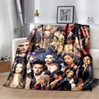 O-Once Upon A Time Fashion Blanket Print Adventure Sci-Fi Series American TV Blanket Soft Flannel Blanket Magic Fantasy Drama
