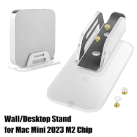 Wall/Desktop Stand Acrylic Vertical Stand Lightweight Notebook Dock Bracket for Mac Mini 2023 M2 Chip/Mac Mini 2010-2020