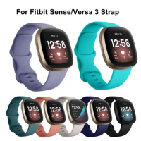 Watch Band for Fitbit Versa 3 4 Strap Sport Silicone Wristband Replacement Belt for Fitbit Sense 2 Smart Watch Bracelet Correa