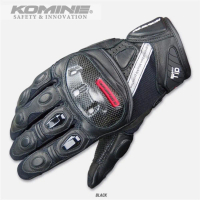 Komine GK-160 ถุงมือคาร์บอนไฟเบอร์ ถุงมือขี่มอเตอร์ไซค์ ถุงมืออัศวิน ถุงมือแข่งรถ แบบสั้น Alpinestar