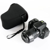 Neoprene Soft Case Velour Waterproof Camera Bag For Canon EOS 200D 250D 4000D 2000D Nikon D850 D780 D3400 D5600 D750 18-55mm Len