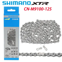 SHIMANO XTR 12-Speed CN-M9100 Bike Chain HYPERGLIDE+ - SIL-TEC - MTB Chain with Quick-link Assembly SIL-TEC Treatment Orginal