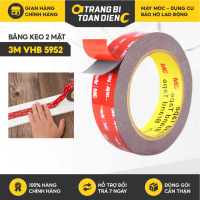 Băng dính 2 mặt thương hiệu 3M siêu chắc VHB 5952 keo xốp 2 mặt dán tường siêu dính, cường lực dán t