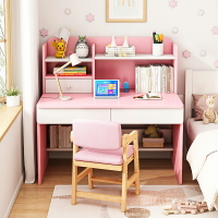 書架 ● 兒童學習桌 家用 小 書桌書架 一體 寫字桌簡約男女孩作業桌椅組合