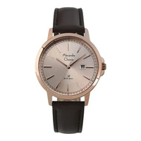 Alexandre Christie Primo AC 1014 LD Jam Tangan Wanita Classic Leather Strap Quartz Watches Rosegold