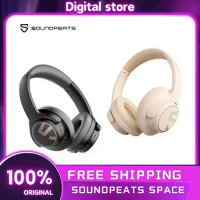 Soundpeats Space Wireless Bluetooth Headphone Noise Reduction 123h Battery Life Subwoofer Active Hea