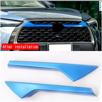 For Toyota Corolla Cross 2021-2023 Exterior Accessories Grille Grill Bumper Fog Lights Lamps Eyelid Eyebrow Strip Cover Trim