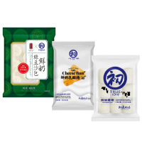 【初鹿牧場】鮮奶點心*3袋組(鮮奶饅頭/乳酪捲/綠豆沙包)