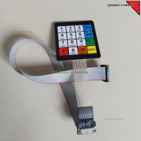 Keypad Pom Mini Digital Standar Custom Laminasi Hitam & Kabel Sambungan Tombol Pertamini
