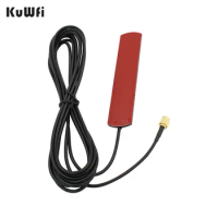 KuWFi 4G Router Antenna 3G 4G LTE Patch Antenna with CRC9 Connector 3m Cable TS9 SMA Male for Huawei Router USB Modem