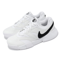 NIKE 耐吉 網球鞋 Wmns Court Lite 4 女鞋 男鞋 白 黑 皮革 網布 抓地 耐磨 運動鞋(FD6575-100)