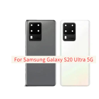 New Quality back Glass For Samsung Galaxy S20 Ultra 5G Rear Battery cover Door Housing Adhesive