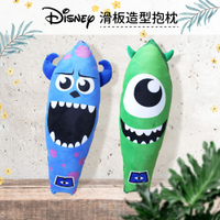 Disney迪士尼 怪獸電力公司 滑板造型抱枕 靠枕大眼怪/毛怪