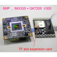 6MP , 6.0MP , H.265 1/2.8" STARVIS IMX335 CMOS image sensor + GK7205 V300 IPCam camera PCB board module (optional parts)