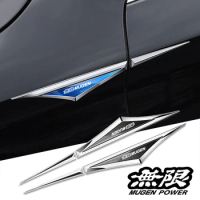 2pcs alloy car stickers car accsesories accessory for Honda mugen power Accord Civic vezel Crv City Jazz Hrv