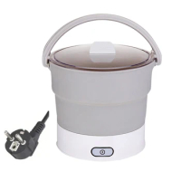 Foldable Electric Cooker 220V Mini Multifunction Hot Pot Food Steamer Cooking Machine for Dormitory Noodle Cooker for Travel