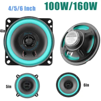 4/5/6 Inch Car Speakers 100W/160W HiFi Coaxial Subwoofer Universal Car Audio Full Range Frequency Auto Music Stereo Speaker