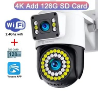 IP Camera Dual Lensa Outdoor Yoosee Waterproof PTZ Speed Dome UTAMA JAYA CCTV+128GB