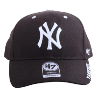 【47BRAND 品牌】洋基NY 白繡線字母47章棒球帽(黑)