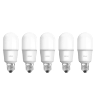 【Osram 歐司朗】12W E27燈座 小晶靈高效能燈泡 5入(適用各式狹窄燈具)