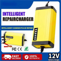 Car Battery Charger 12V 20A 8-20AH Full Auto Intelligent Pulse Fast Car Battery Charger for Car Moto