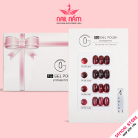 Sơn móng gel TG - Combo set 4 màu Đỏ cọ tròn bảng màu dễ phối
