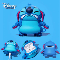 Disney Stitch Soft Earphone Case for Apple Airpods 1 2 3 Pro Cartoons Stitch Bluetooth Headphone Protective Cover Case Xmas Gift