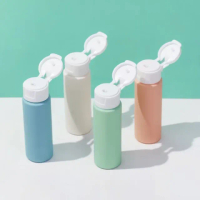【夠你裝】馬卡龍軟管擠壓瓶組50ml-2組(附標籤貼+透明收袋 分裝瓶 分裝罐 沐浴 乳液 盥洗用品 出國旅遊)