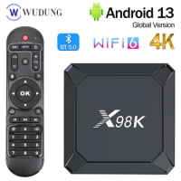 X98K Android 13 Smart TV Box Wifi 6 Rockchip RK3528 2G 16G 2.4G 5G Dua WIFI BT 5.0 4GB 32GB Set Top TV Box Media Player PK X98Q