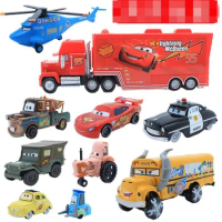 Lightning McQueen Cars Alloy Toy Car McQueen Pangya Uncle Mc Black Storm Car King Road Fighter Children's Anime Cartoon Toy Gift