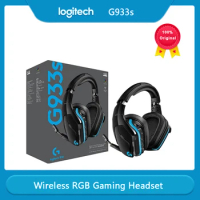 Logitech G933s Wired / Wireless 7.1 Surround RGB Game Headset 7.1 Surround Sound DTS Headphone Compatible for PC Gamer