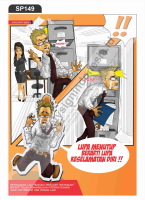SP149 Poster K3 Safety A1 - Lupa Menutup Berarti Lupa Keselamatan Diri