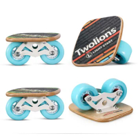 Twolions Wood Drift Board For Freeline Roller Road Drift Skates Antislip Skateboard Deck Freeline Skates Wakeboard Free ship K03