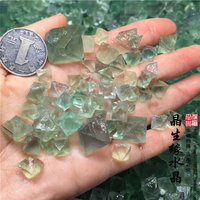 天然螢石八面體礦物晶體標本消磁靈修療愈能量原石特價