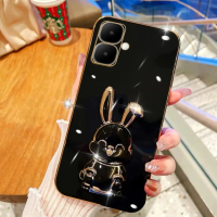 Casing Handphone untuk TECNO SPARK GO 2 Premium Case free Rabbit Phone Holder
