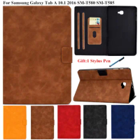 Tablet Case for Samsung Galaxy Tab A 6 A6 2016 10.1 inch PU Leather Smart Cover for Funda Galaxy Tab T580 T585 SM-T580 10 1 Case