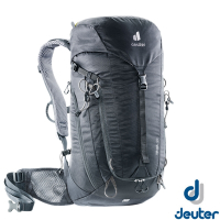 Deuter TRAIL 22L 輕量拔熱透氣健行登山背包(附防水背包套)_黑
