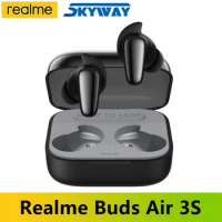 Realme Buds Air 3S Bluetooth Earphone 11mm Liquid Silicone Triple Titanium Bass Driver IPX5 Call Noised Reducion Headset