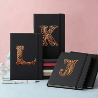 Notebook with Elastic Band Study supplies worker Leather Journal Study supplies Planner Diary Buku N
