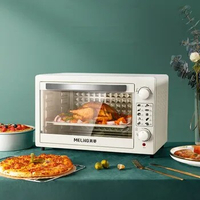 Electric Oven 45L Household Baking Multifunctional Household Pizza Cake Baking Oven Pizza Oven Air Fryer Electric Kitchen Oven