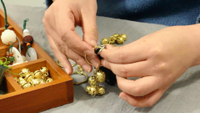 純銅星星鈴鐺汽車鑰匙扣掛件女男平安黃銅復古中國風創意白銅金屬