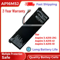 AP16M5J Laptop Battery Replacement for Acer Aspire 3 A315-21G Aspire 3 A315-41 Aspire 3 A315-51 7.7V 37Wh Long Battery Life