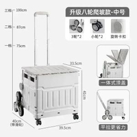 買餸小拉車推車家用手拉迷你行動式購物車露營野營摺疊箱