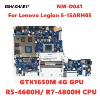 NM-D041 For Lenovo Legion 5-15ARH05 Laptop Motherboard 5B20S72399 5B20S44554 With R5-4600H R7-4800H CPU N18P GTX1650 4G GPU