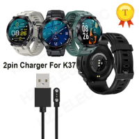 2pin charger cable for K37 1.32inch IPS 480mAh GPS Smart Watch clock saat 2 pins charging cable data wire chargers accessories