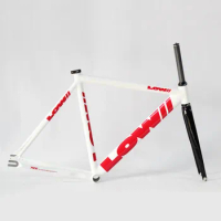 Fixed Gear Bike Frame, Aluminum Fixie Frameset, Carbon Fork, Single Speed Track, High Quality Bicycle Parts, 700C, 53cm, 55cm