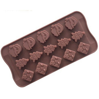 【嚴選&amp;現貨】 聖誕老人&amp;聖誕樹矽膠模 蛋糕矽膠模 巧克力模 餅乾模 果凍模 手工皂模 蛋糕模  烘焙工具