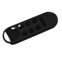 Silicone Remote Control Cover for Chromecast with Google TV Voice Remote Anti-Lost Case Black